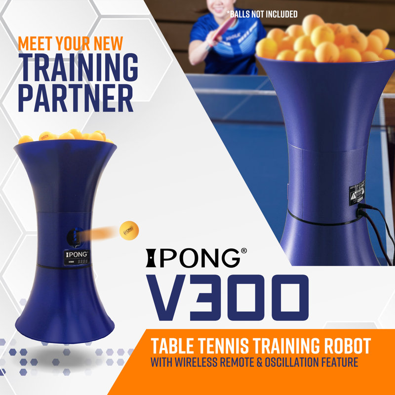 iPong Table Tennis Training Robot Automatically Serves Ping Pong